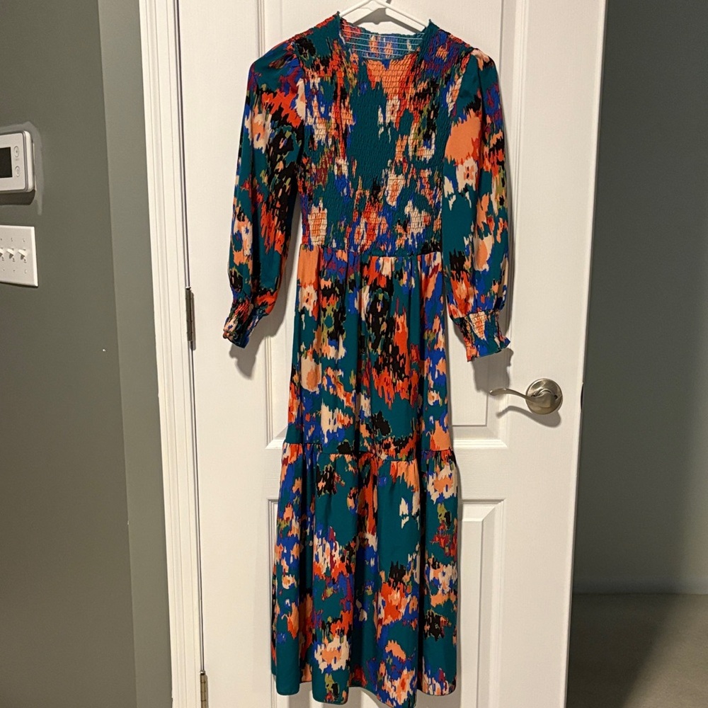 Vibrant Floral Women's Maxi Dress